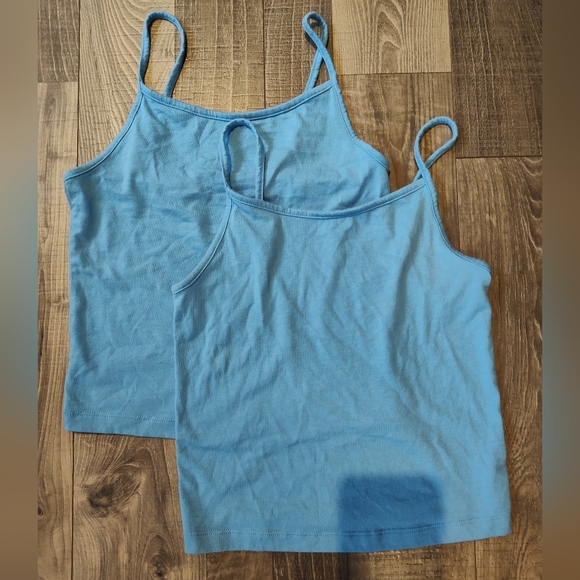 Set of Two Light Blue Tank Tops - Picture 1 of 4